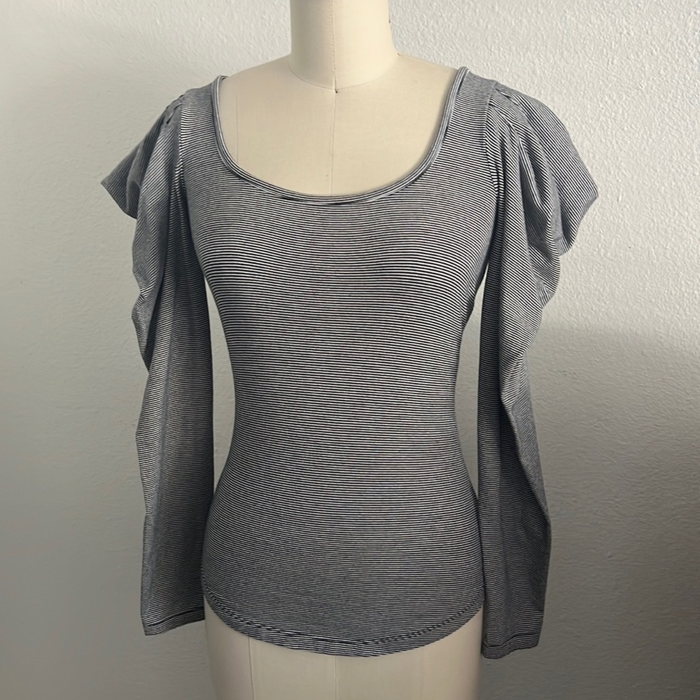 Free People Penelope Puffed Shoulder Long Sleeve
